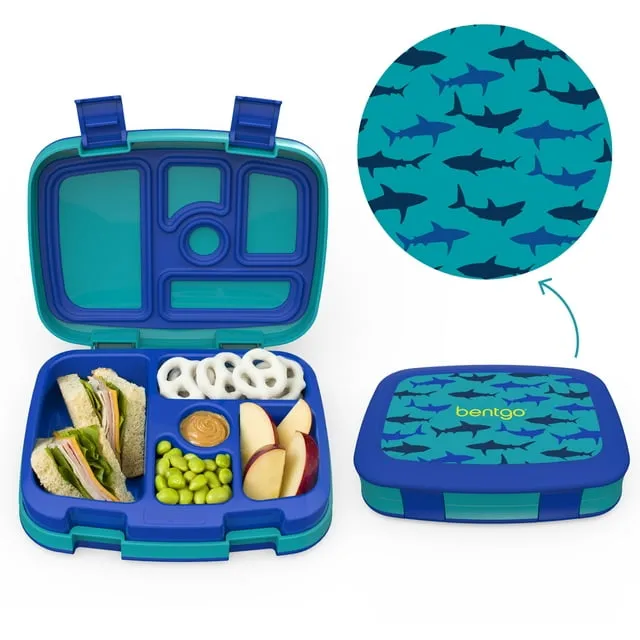 Bentgo Prints Kids Lunch Box, Shark