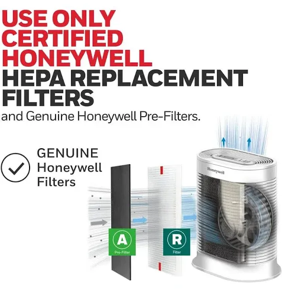 Honeywell True Allergen HEPA, Extra-Large Room, White/Air Purifier