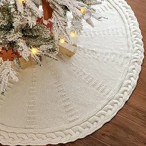 Limbridge Knitted Christmas Tree Skirt