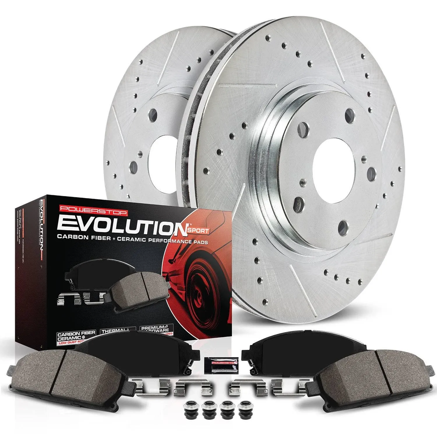 Power Stop K5792 - Front Z23 Evolution Sport Brake Kit