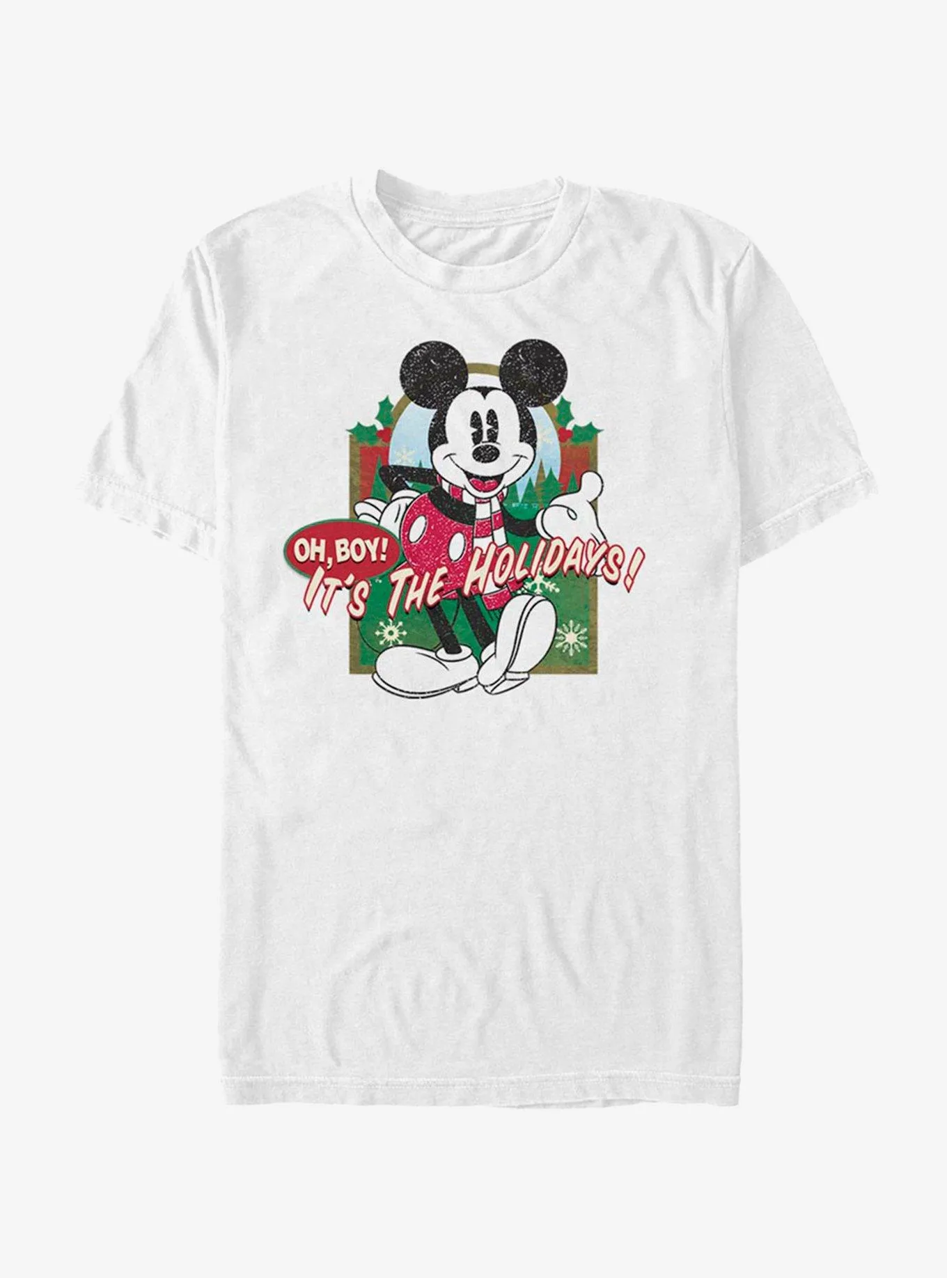 Disney Mickey Mouse Vintage Holiday Mickey T-Shirt | BoxLunch