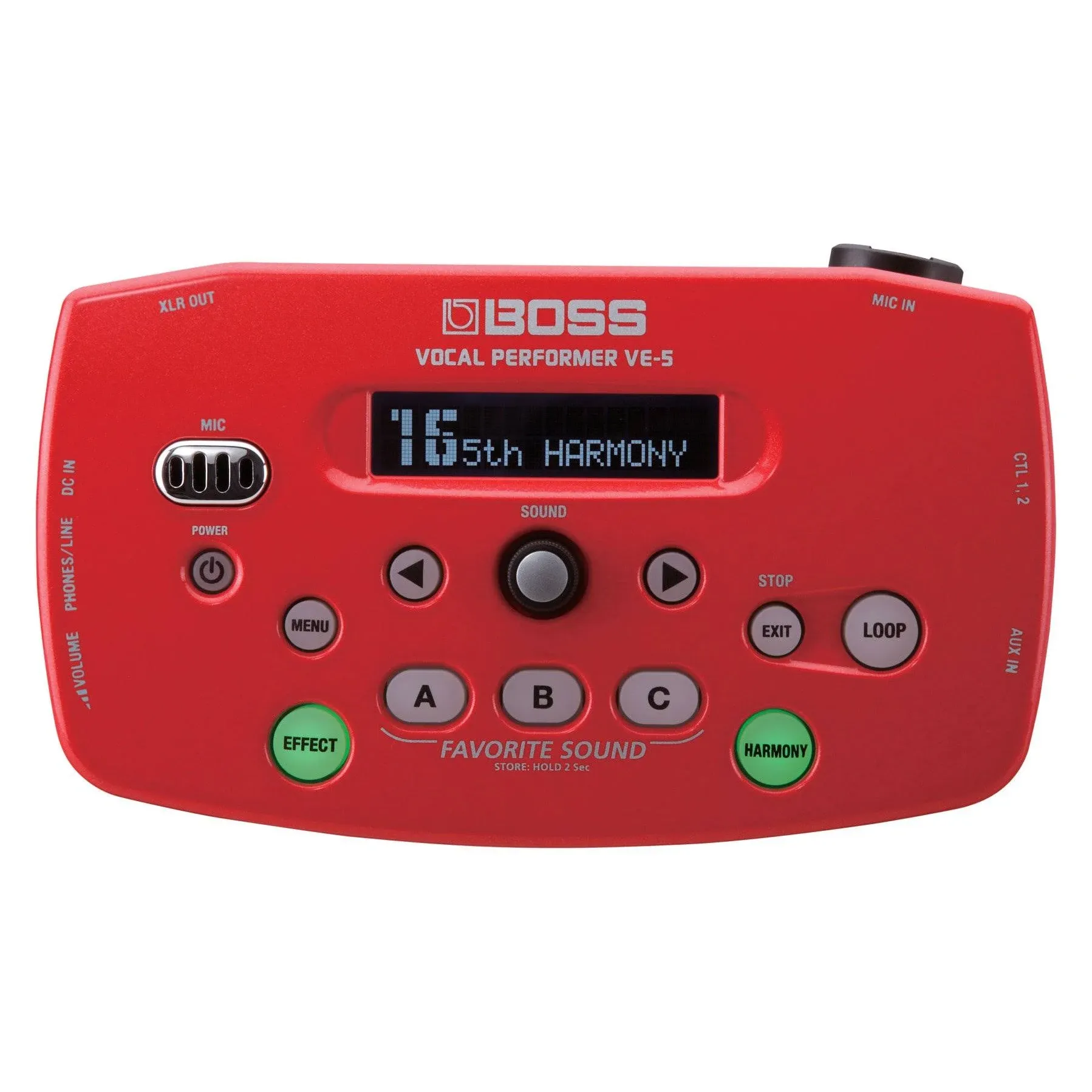 Boss VE-5 Vocal Performer - Red Processor