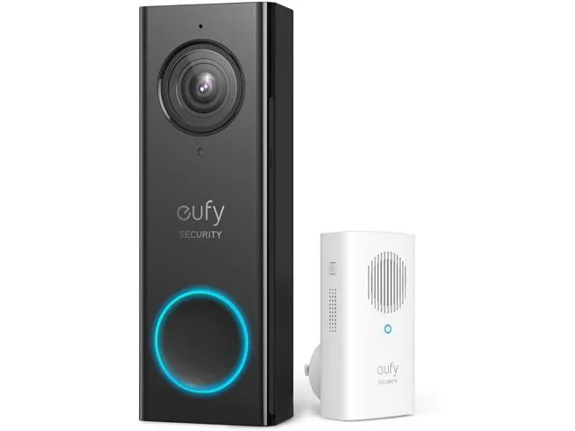 eufy Security Wi-Fi Video Doorbell, 2K Resolution, Real-Time Response, No Monthly Fees, Secure Local Storage, Free Wireless Chime (Requires Existing Doorbell Wires, 16-24 VAC, 30 VA or above) (Refreshed)