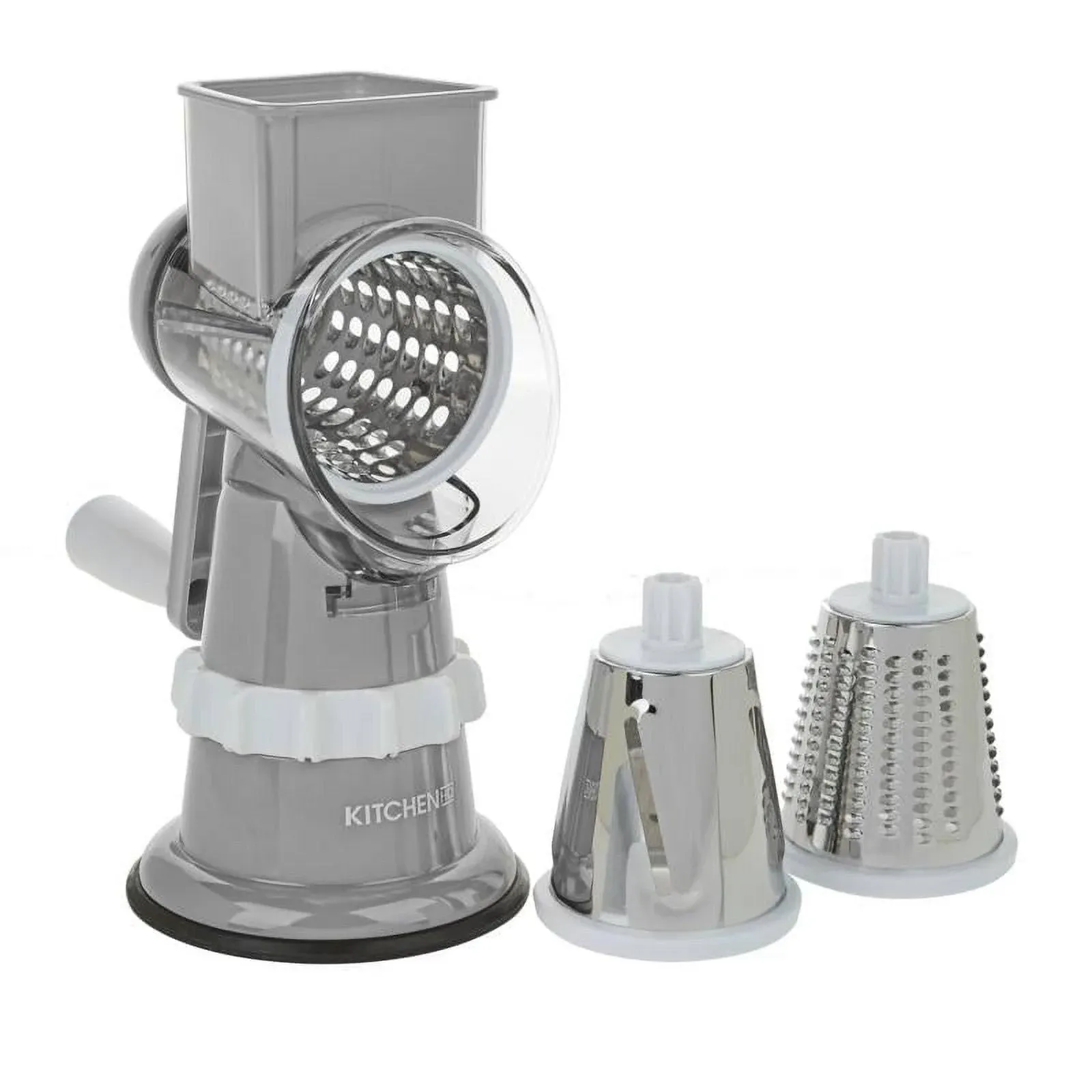 Kitchen HQ Speed Grater and Slicer with Suction Base Refurbished Silver