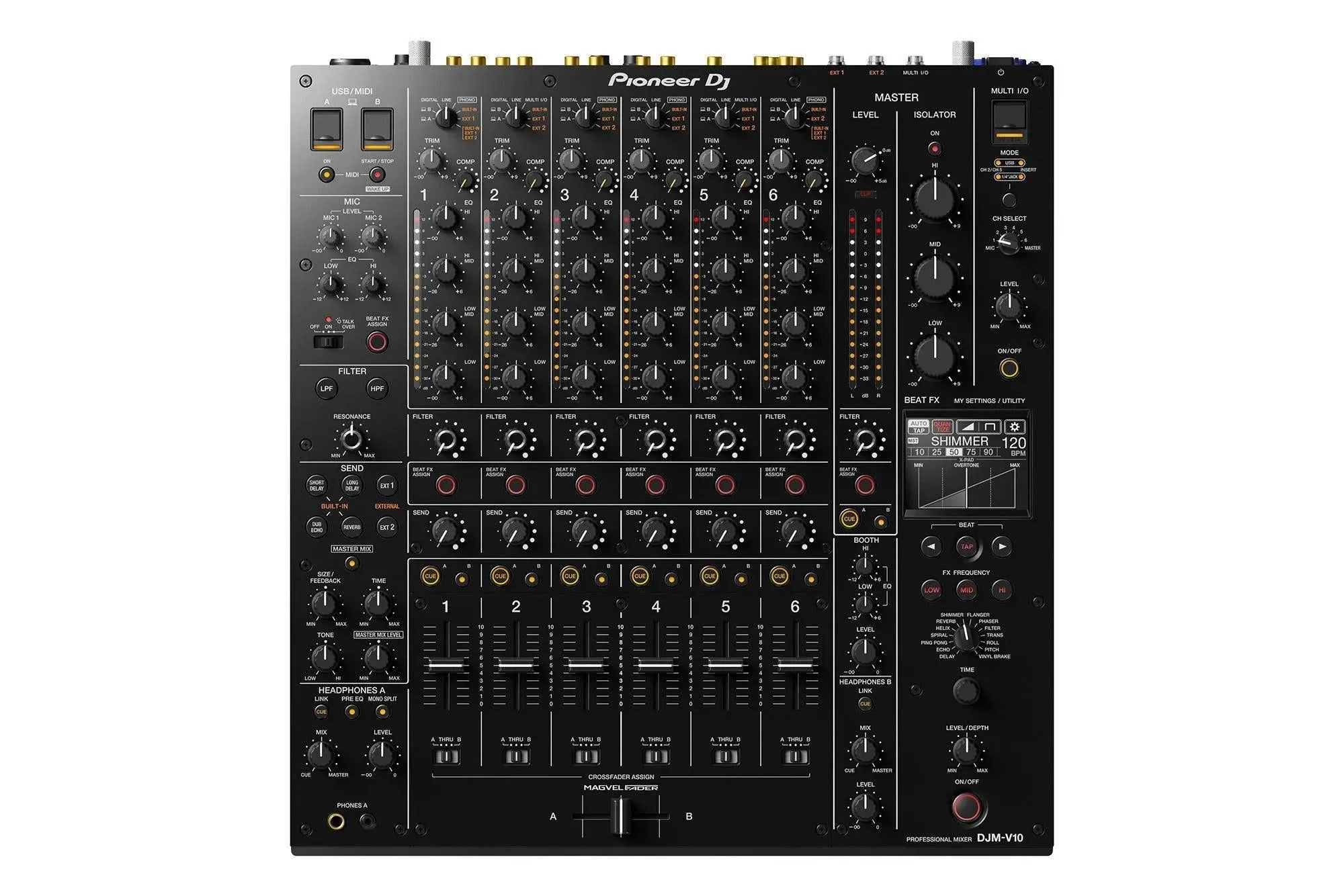 Pioneer DJ - DJM-V10 6-Channel Mixer