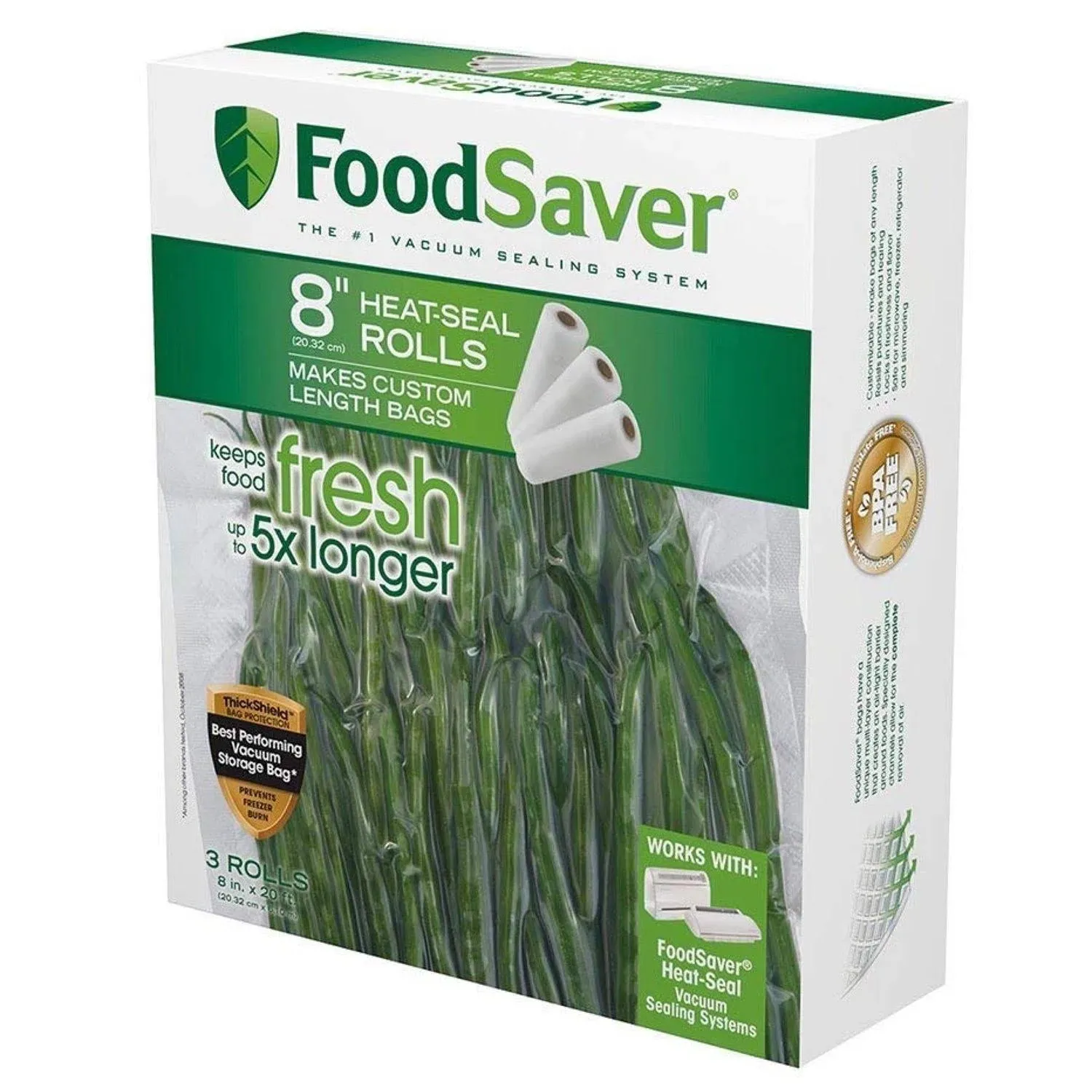 Foodsaver 8" x 20' Vacuum Seal Roll - 3 Pack