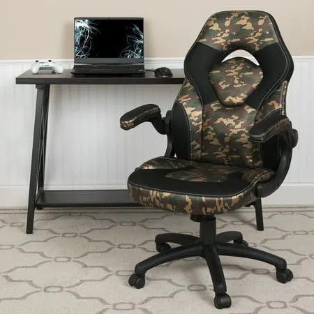 Flash Furniture X10 Ergonomic Swivel Racing Gaming Chair Camouflage