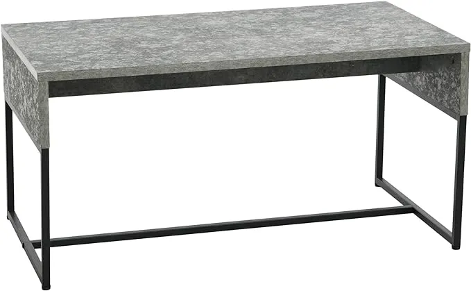 Household Essentials Wrap Modern Coffee Table, Slate Concrete