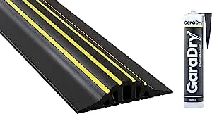 1 High Garage Door Threshold Seal Kit 10'3 inch Length | Flexible PVC | Complete Kit Includes 1 Adhesive | GaraDry