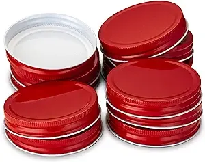 Kook Wide Mouth Mason Jar Lids (Set of 12)