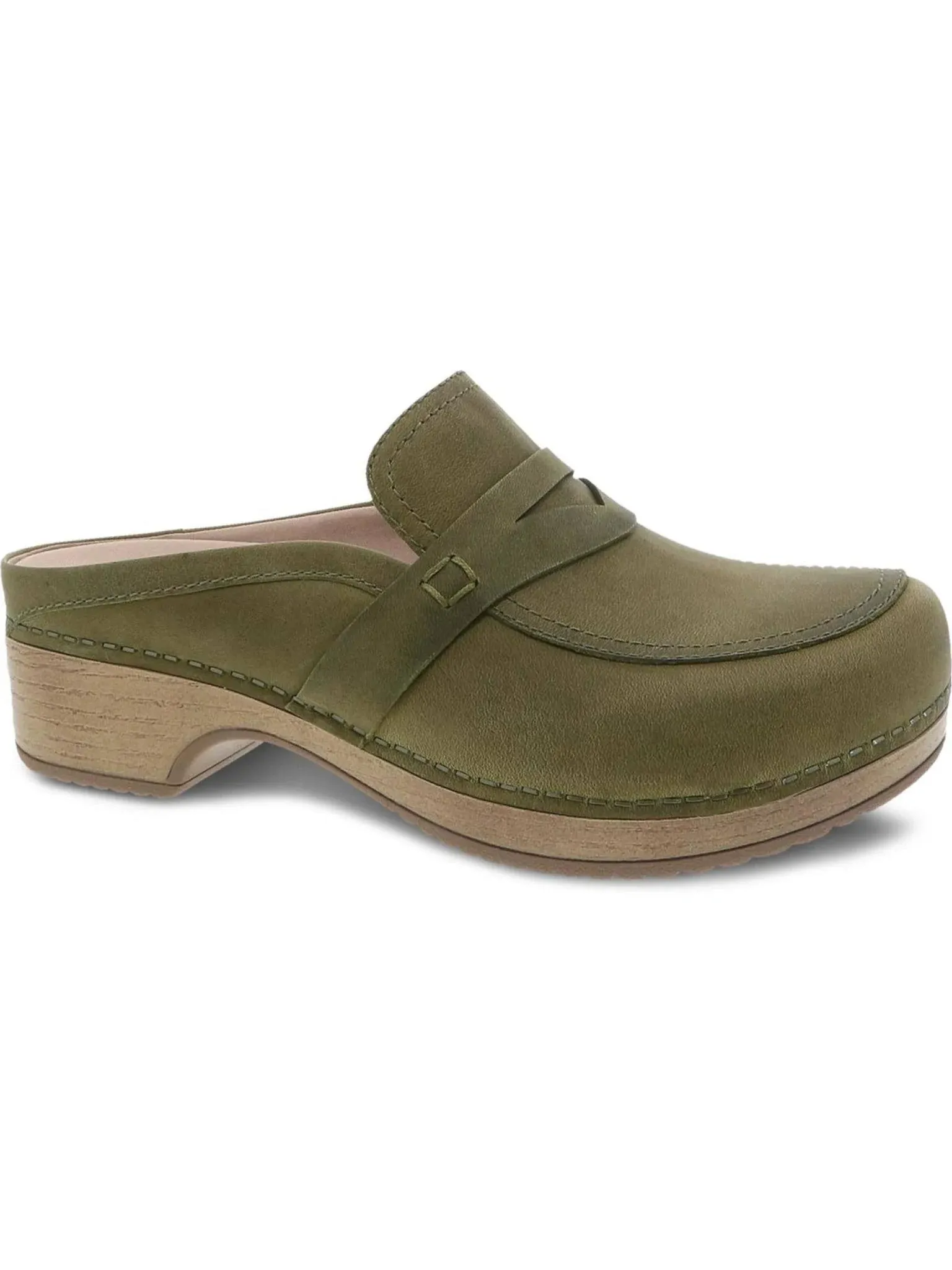 Dansko Women's Bel - Green Oiled Pull Up - 38