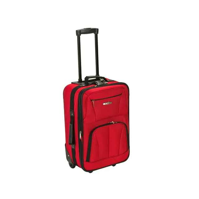 Rockland 4 Piece Luggage Set; Red