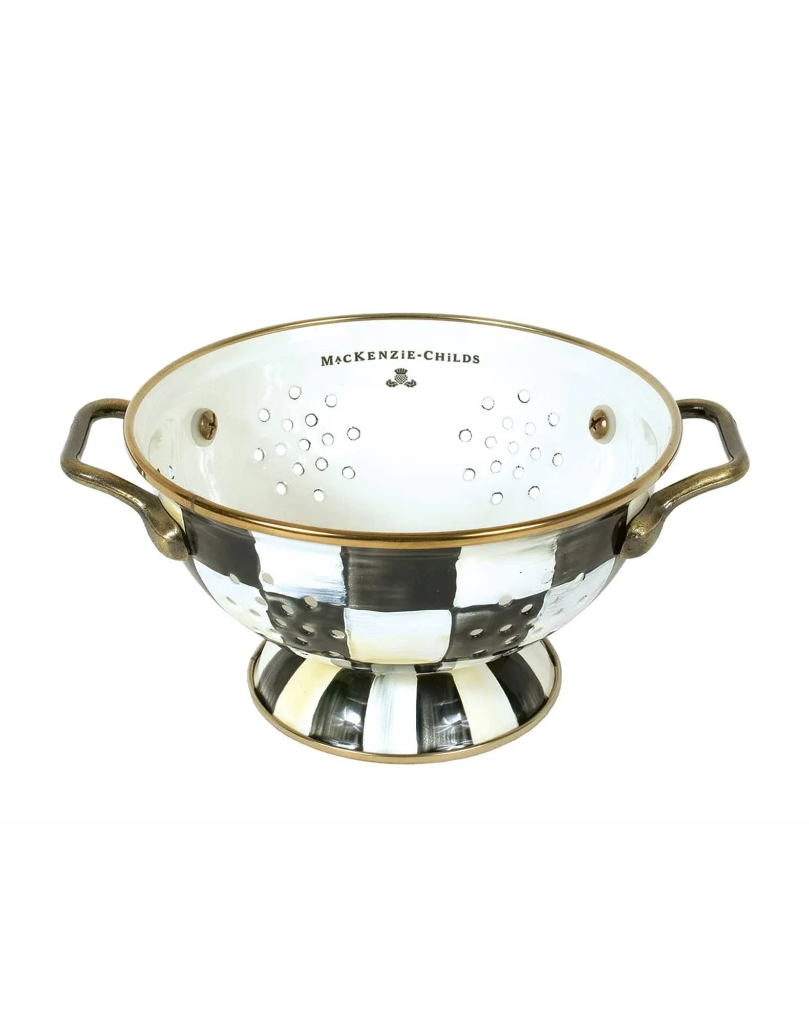 MacKenzie-Childs Courtly Check Colander - Large