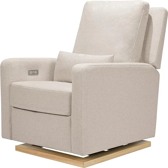 Babyletto Sigi Electronic Recliner and Glider in Eco-Performance Fabric with USB Port