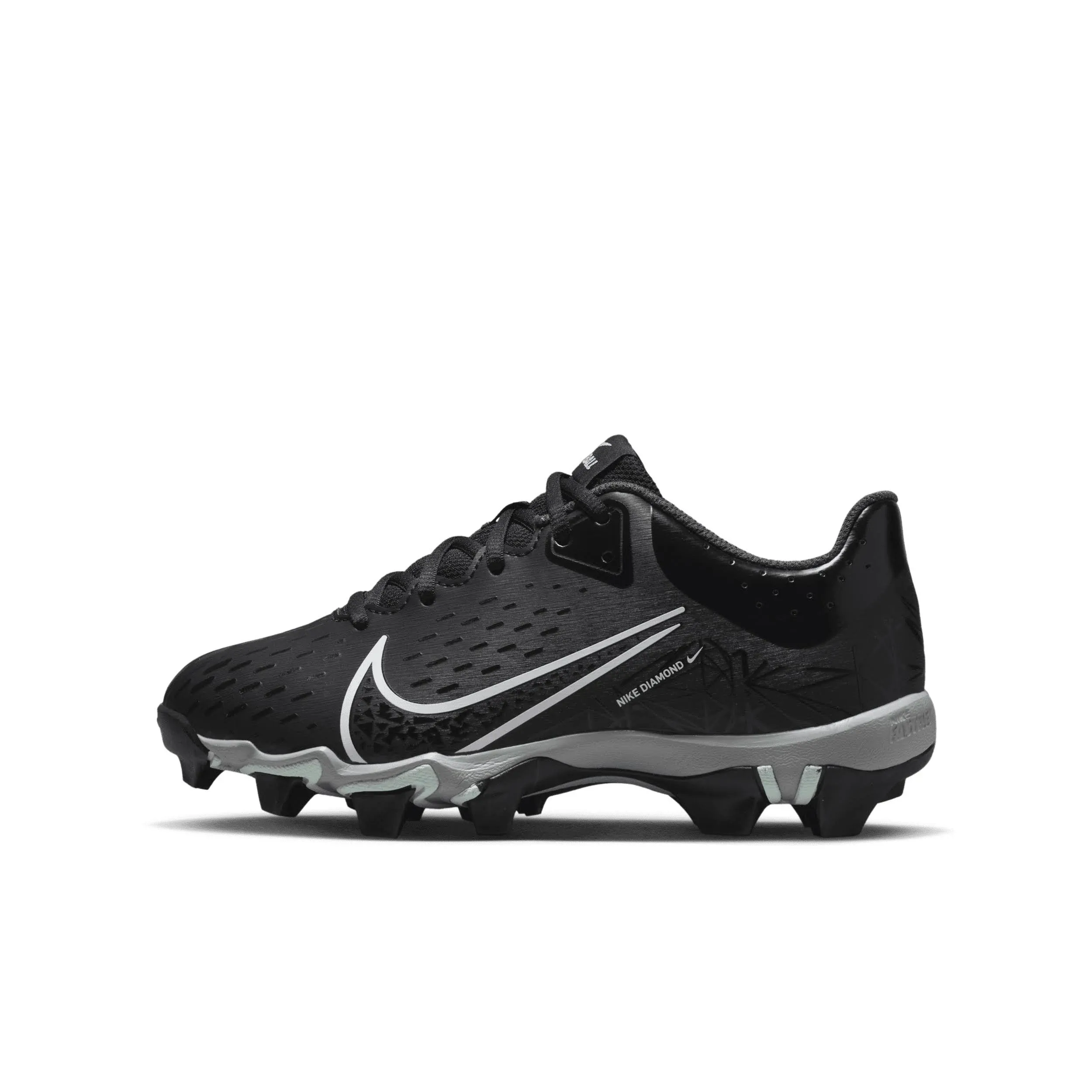 Girls Size 1.5Y NIKE HYPERDIAMOND 4 KEYSTONE GG SOFTBALL CLEATS BLACK CZ5919-010