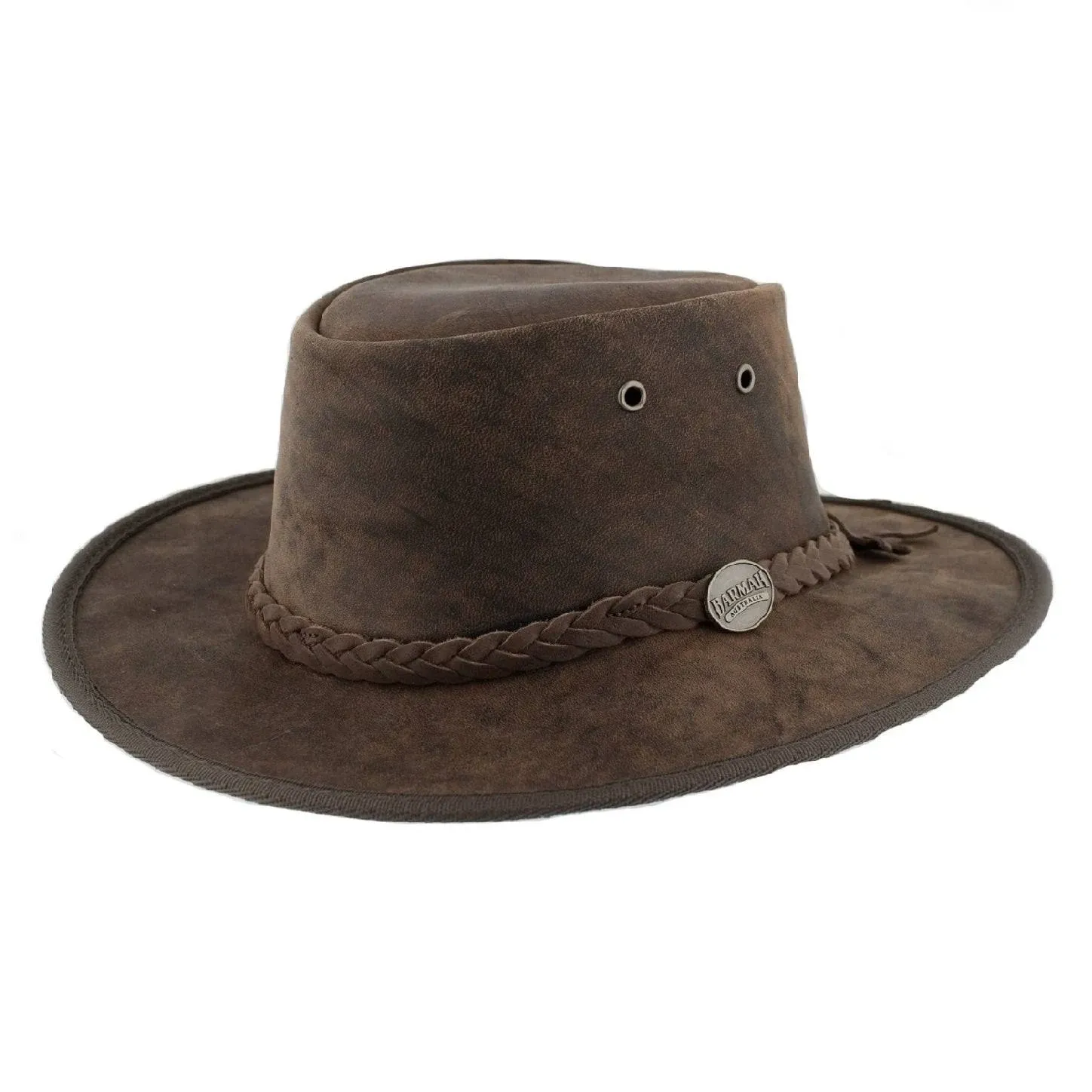 Barmah Unisex's Brown bronco hat-bovine