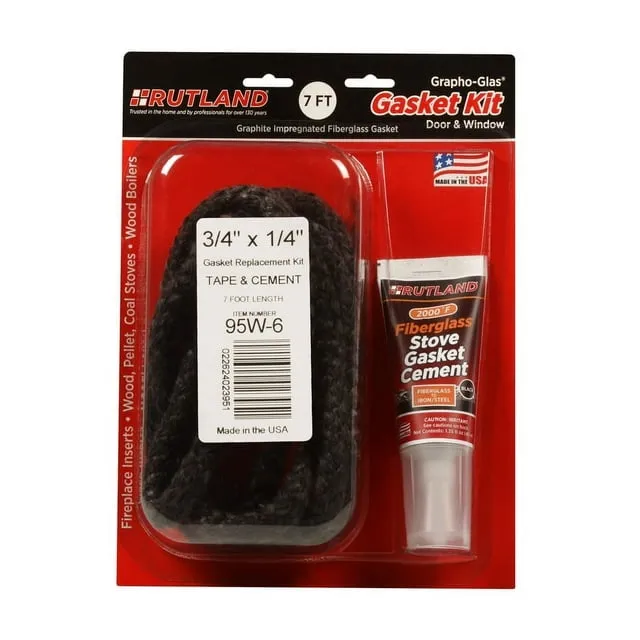 RUTLAND Grapho-Glas Stove Gasket Kit