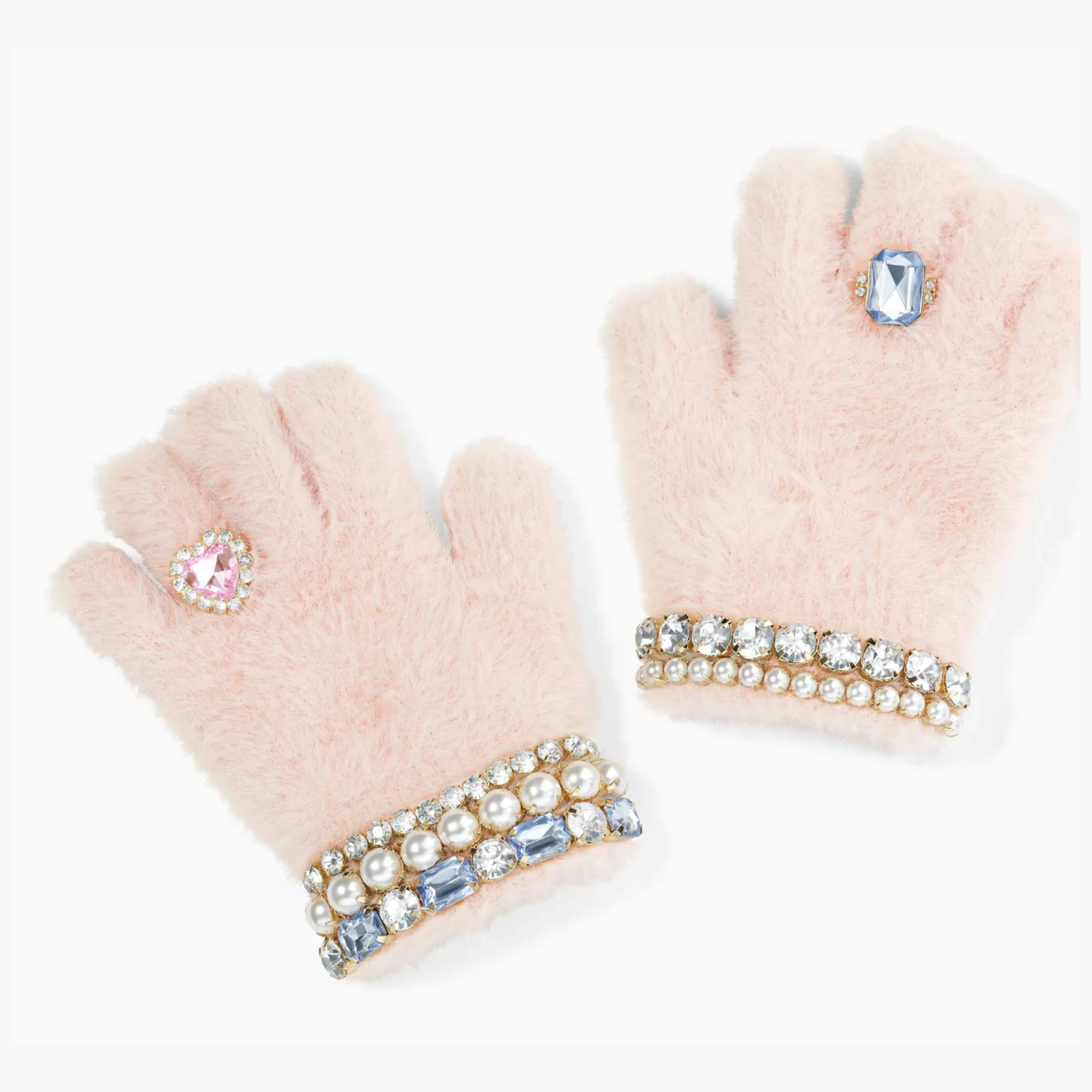 Super Smalls Cotton Candy Jeweled Gloves