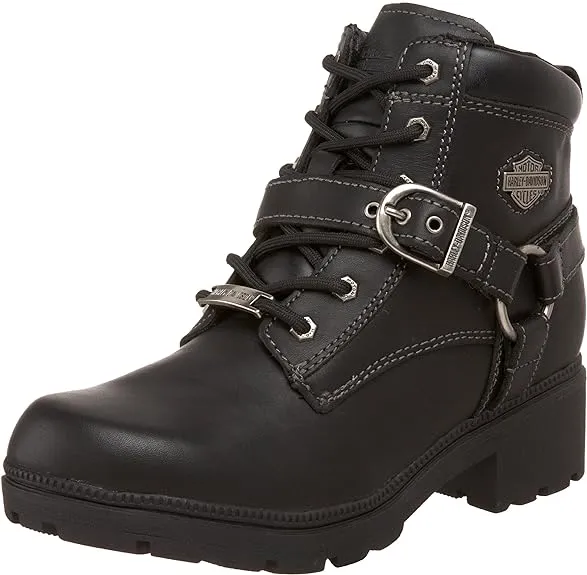 Harley Davidson Women's Tegan Motorcycle Boots - Black