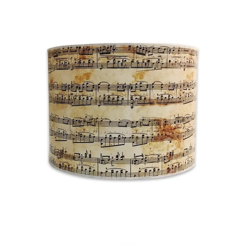 Handmade Lamp Shade, Musical Notes Design - Contemporary - Lamp Shades - by royalLAMPSHADES | Houzz