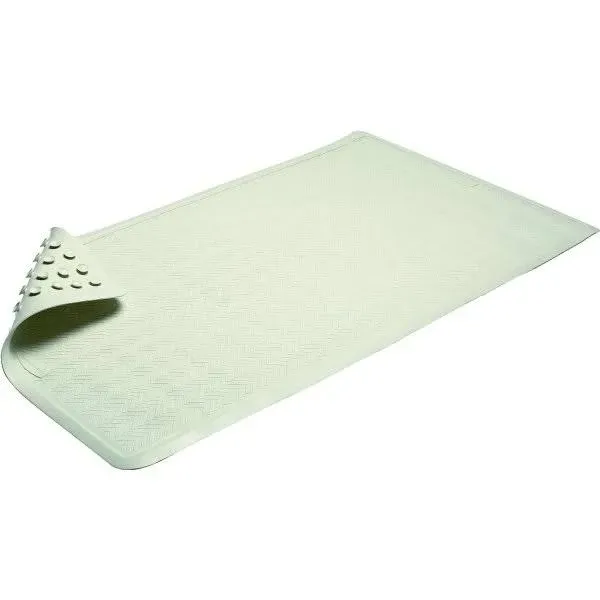 Rubbermaid® Safti-Grip Latex-Free Vinyl Bath Mat, 16" x 28", White