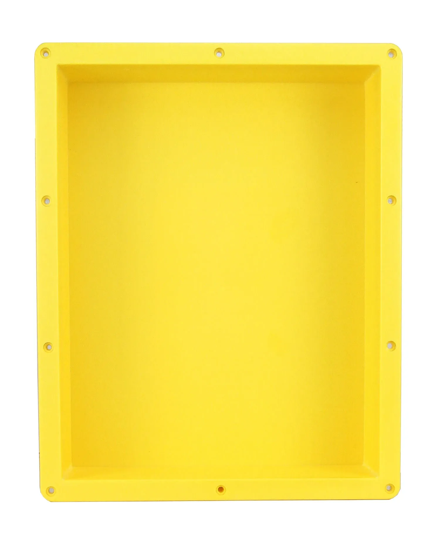 eModernDecor Flush Mount Installation 16 in. x 20 in. x 4 in. ABS Single Bathroom Recessed Shower NICHE for Shampoo Toiletry Storage Yellow