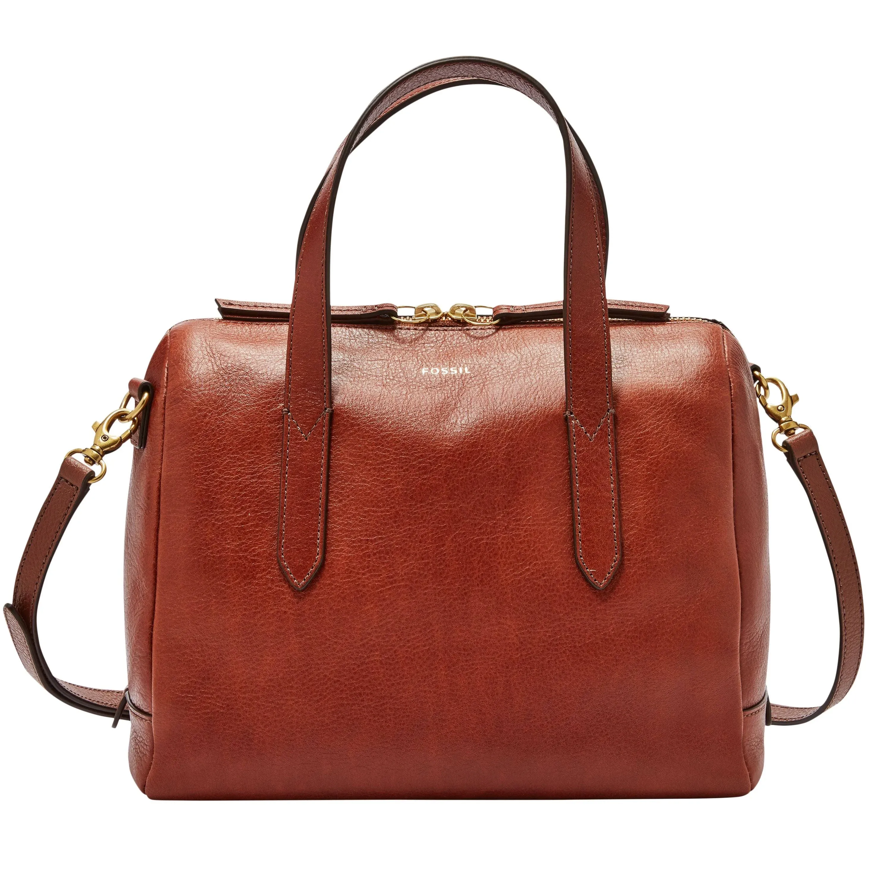 Fossil Women's Sydney Leather Satchel - Brown