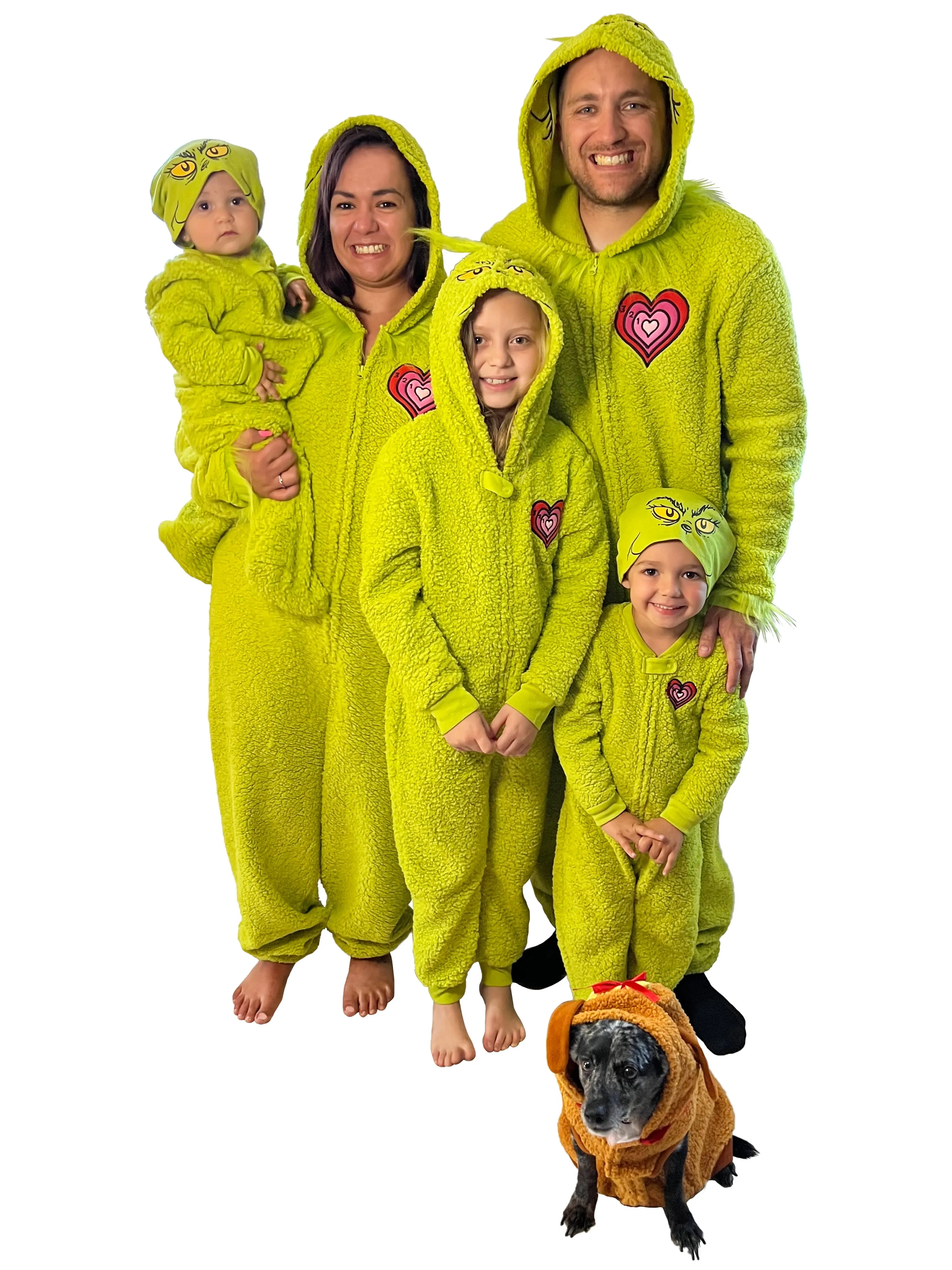 Dr. Seuss Unisex Toddler The Grinch Christmas Matching Family Pajamas Union Suit