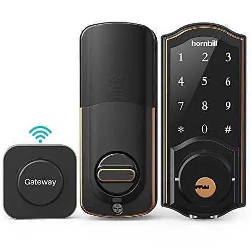 Smart Lock Keyless Entry Deadbolt Door Locks, hornbill