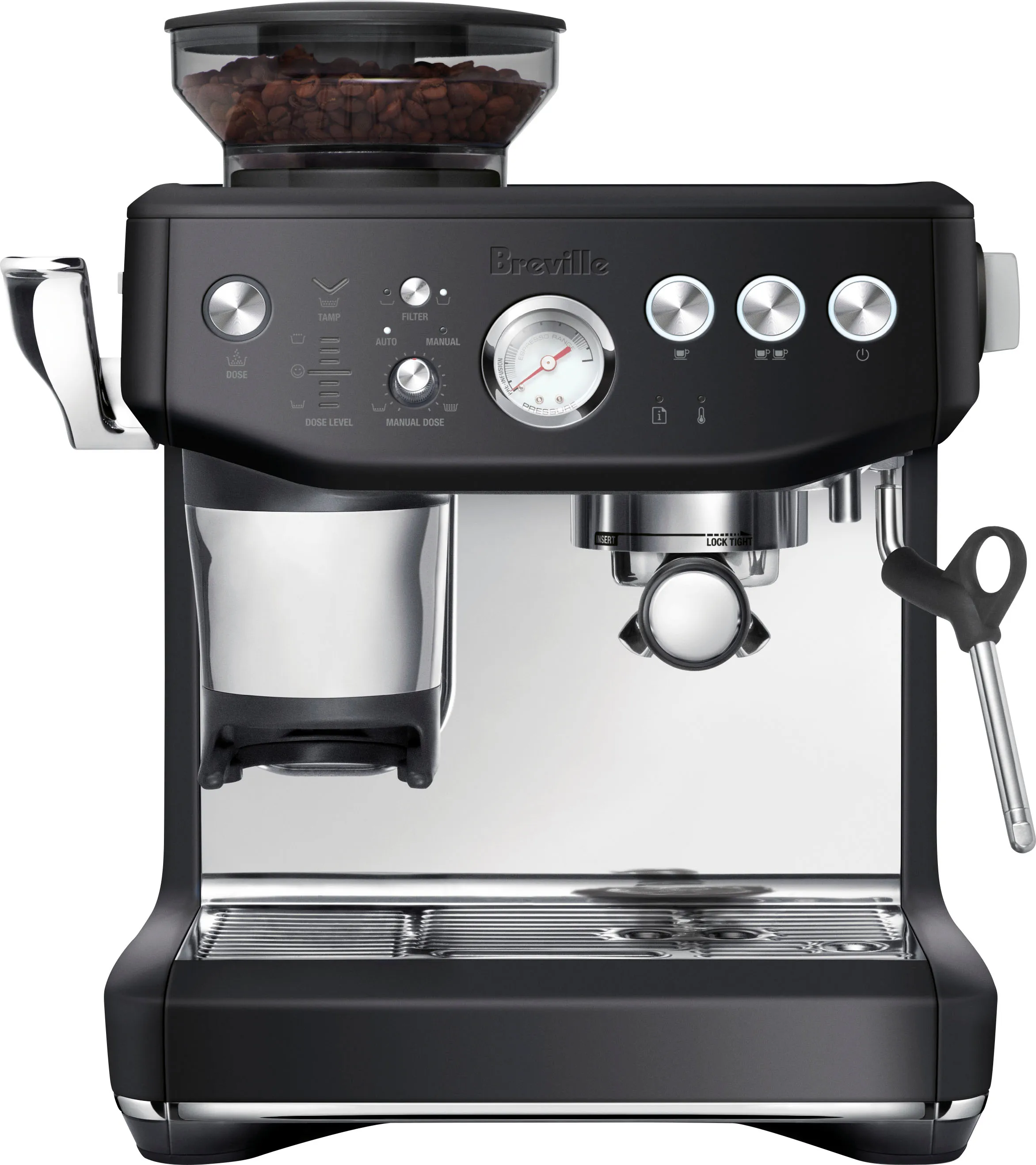 Breville Barista Express Impress Damson Blue Espresso Machine