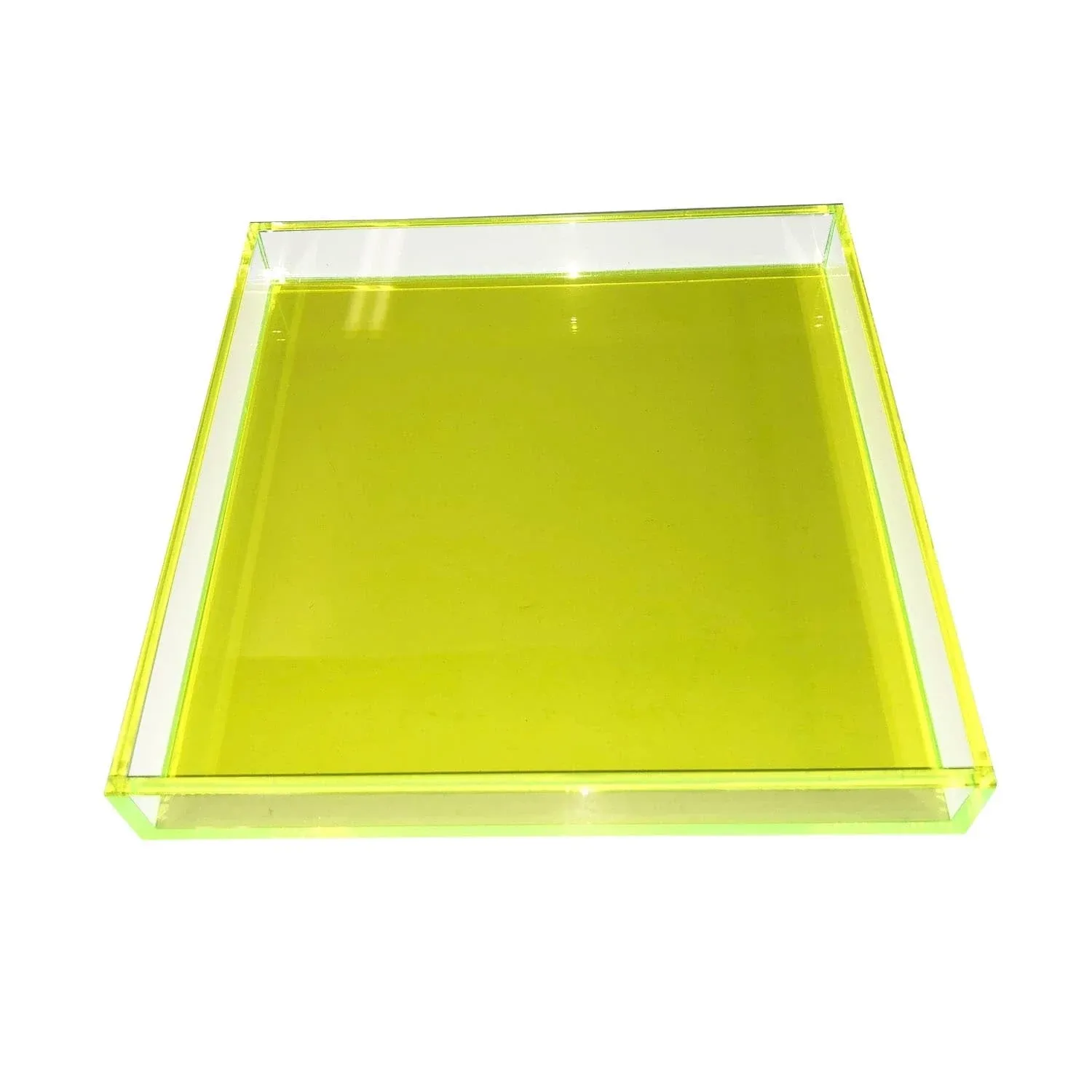 R16 Home Neon Green Square Tray