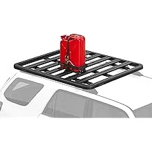 Yakima LockNLoad Plastic Platform Jerry Can Holder for Roof Rack Systems with 45 Pound Load Capacity and Heavy Duty Hook Straps, Black