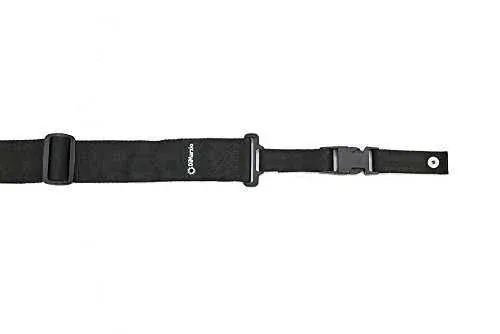 DIMARZIO SHORT NYLON CLIPLOCK STRAP 2 INCH WIDE BLACK SHORT DD2200S