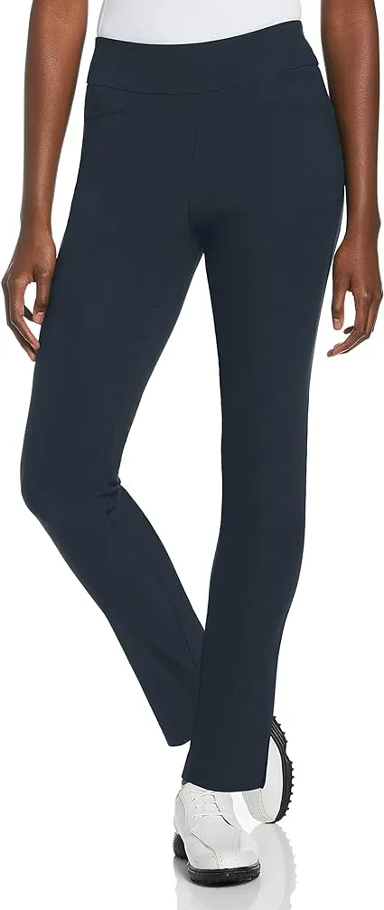 Pga Tour Women's Pull-On Pants, Black, Large