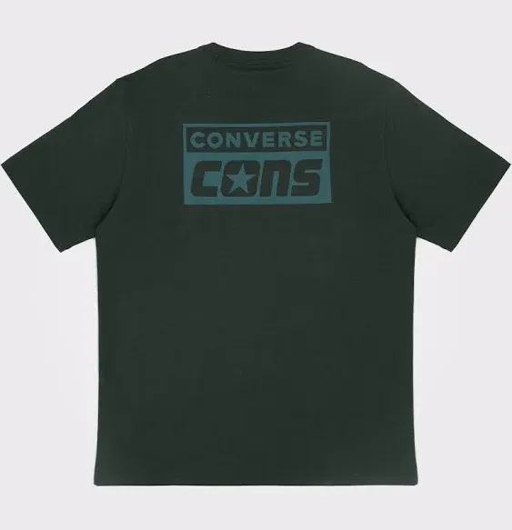 Converse Men's Cons Graphic T-Shirt in Green - Size Small