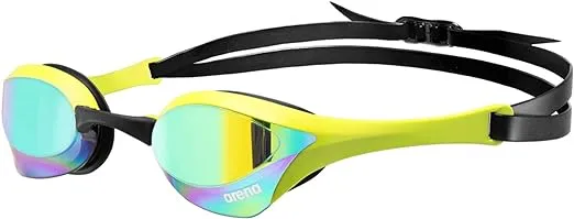 Arena Unisex Cobra Ultra Swipe Racing Swim Goggles for Men & Women Anti-Fog Technology Dual Strap, Mirror/Non-Mirror Lens