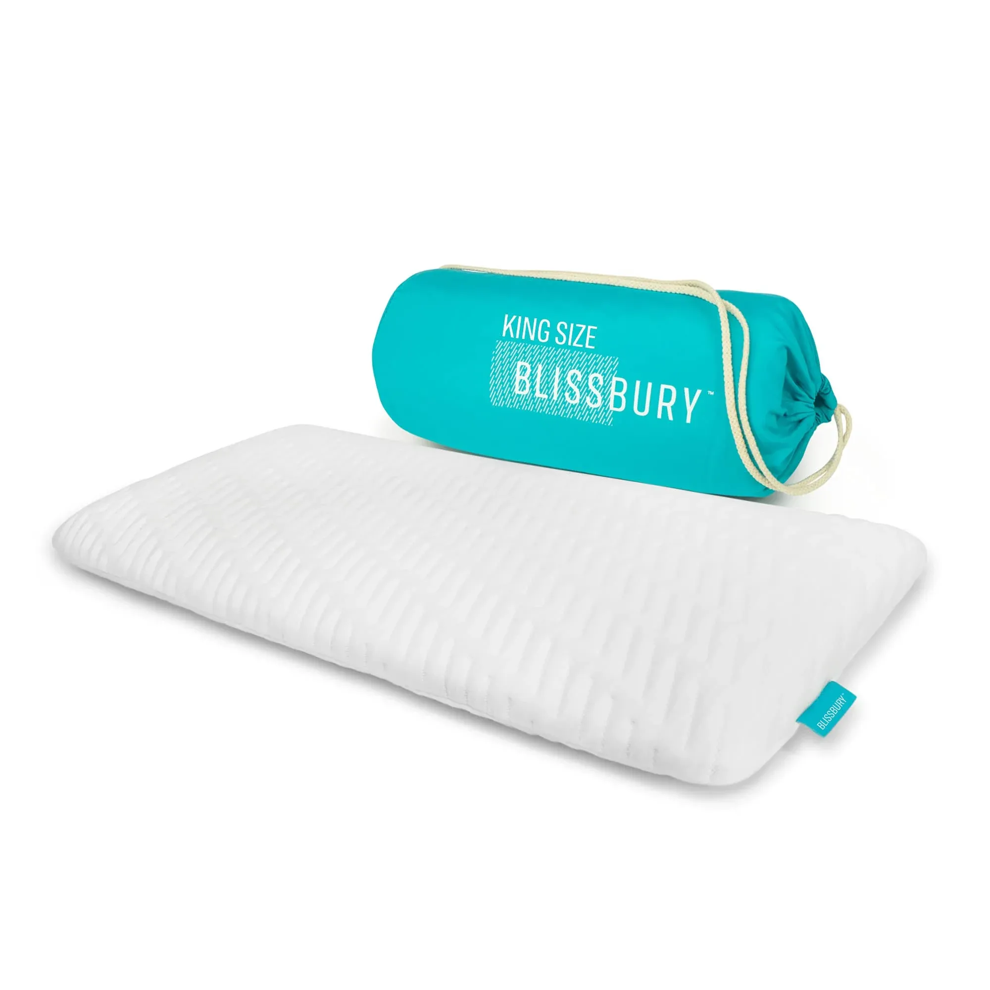 Blissbury Stomach Sleeping Pillow White / King