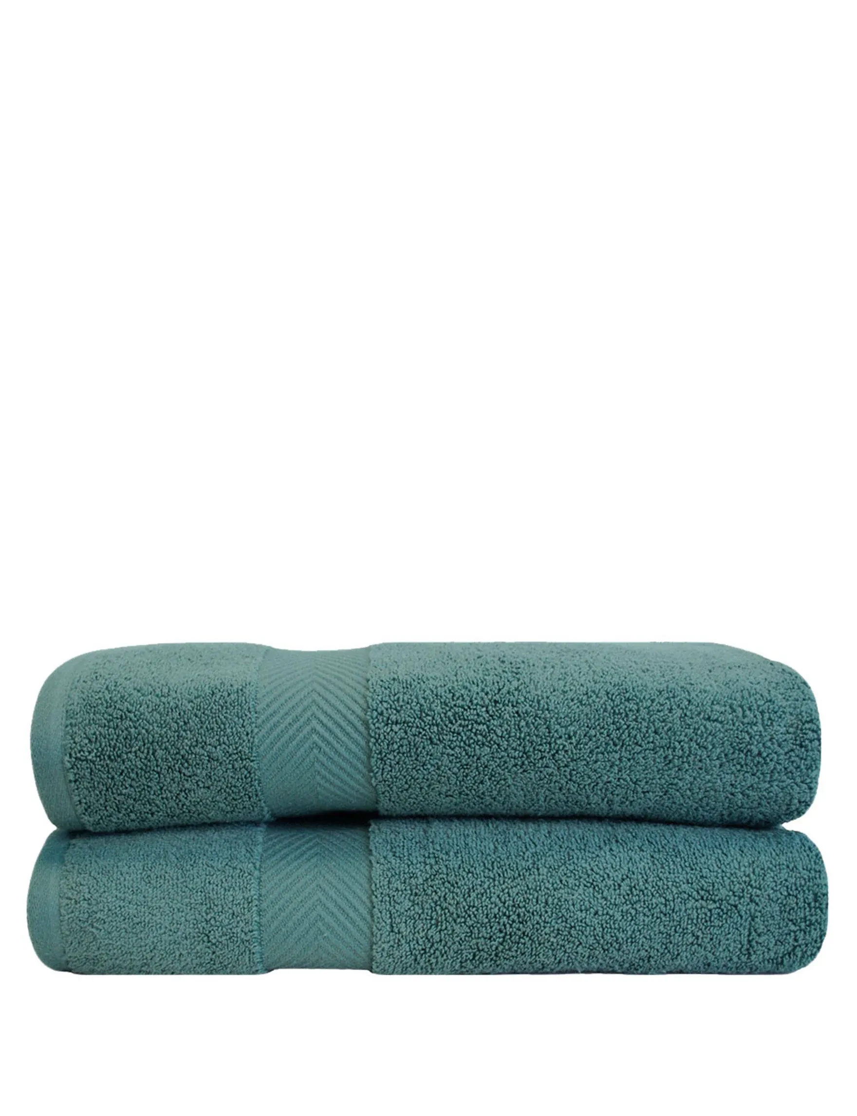 Zero-Twist Smart-Dry Absorbent Combed Cotton 2-Piece Bath Towel Set