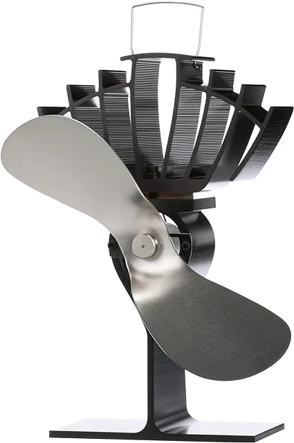 Caframo 810CAKBX Ecofan UltrAir Heat Powered Stove Fan - Nickel Blade