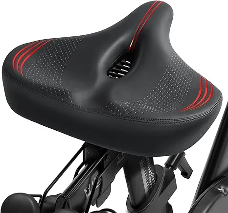 Oversized Bike Seat for Peloton Bike & Bike+, Comfort Seat Cushion Compatible with Peloton, Road or Exercise Bikes, Bicycle Wide Saddle Replacement for Men & Women, Accessories for Peloton