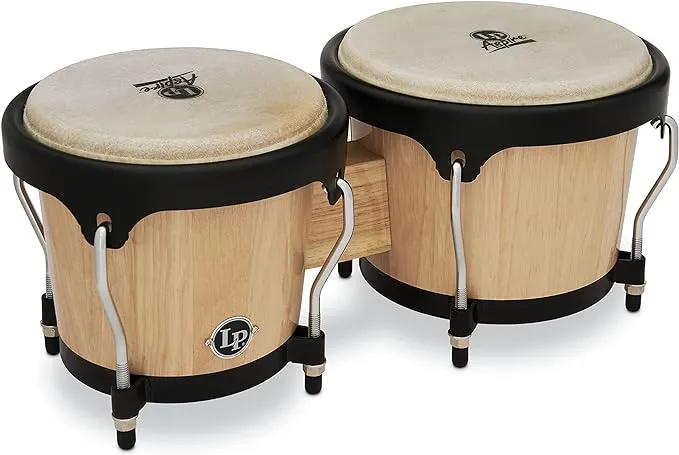 Latin Percussion LPA601-AW Aspire Series Wood Bongos (Natural)