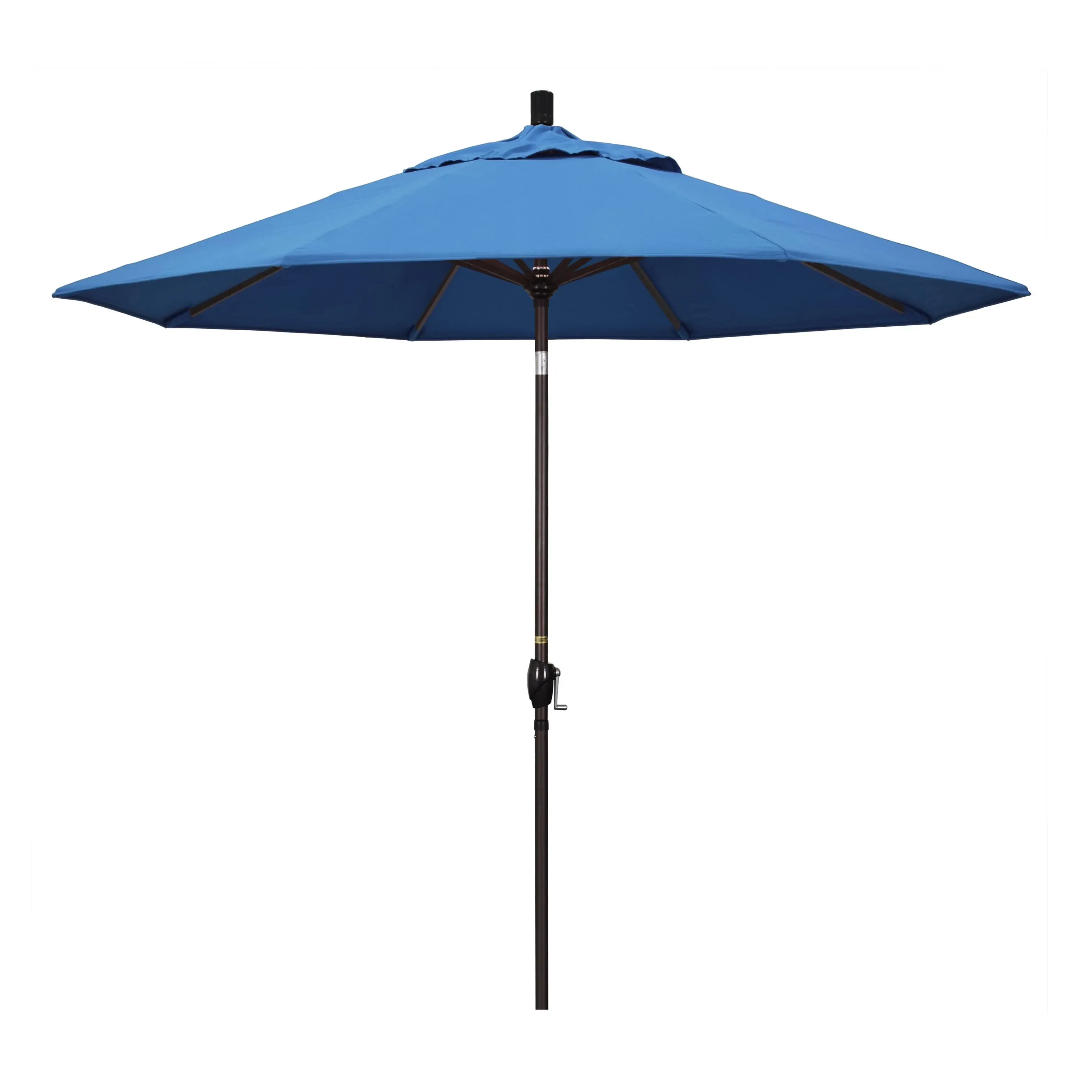 California Umbrella 9 ft. Aluminum Market Umbrella Push Tilt - Bronze-Pacifica-Capri