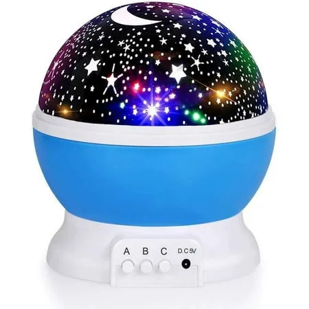 EUWBSSR Upgraded Romantic Star Sky Projector Constellation Starry LED Night Light 360 Degree Rotating Baby Kids Sleep Lamp Moon Rotating Cosmos Toys Christmas Gift