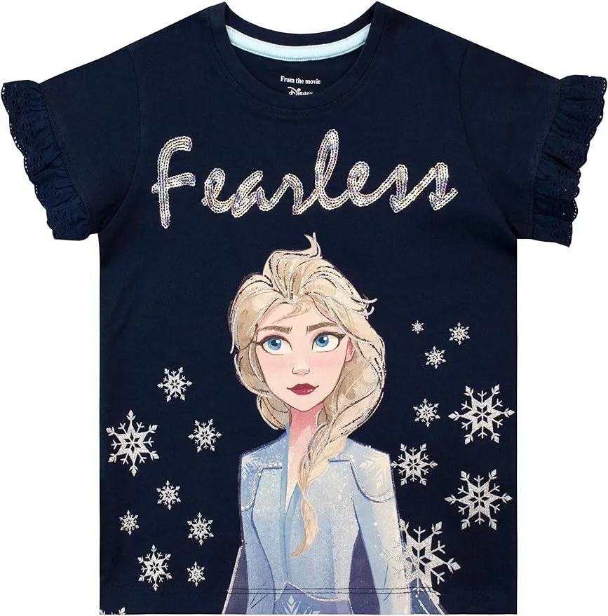 Disney Girls Frozen T-Shirt Elsa