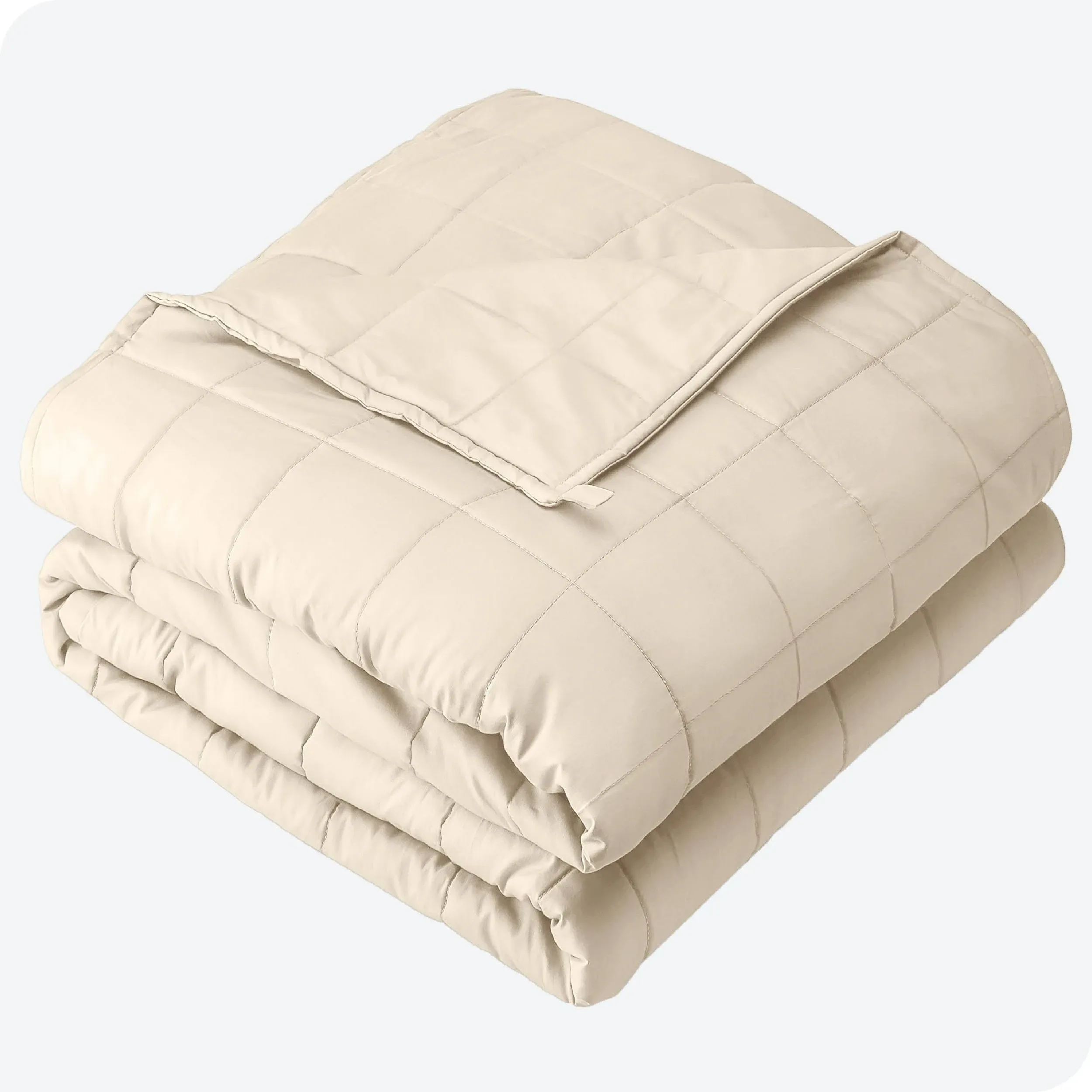 10 lb 40" x 60" Weighted Blanket Cotton Sand by Bare Home