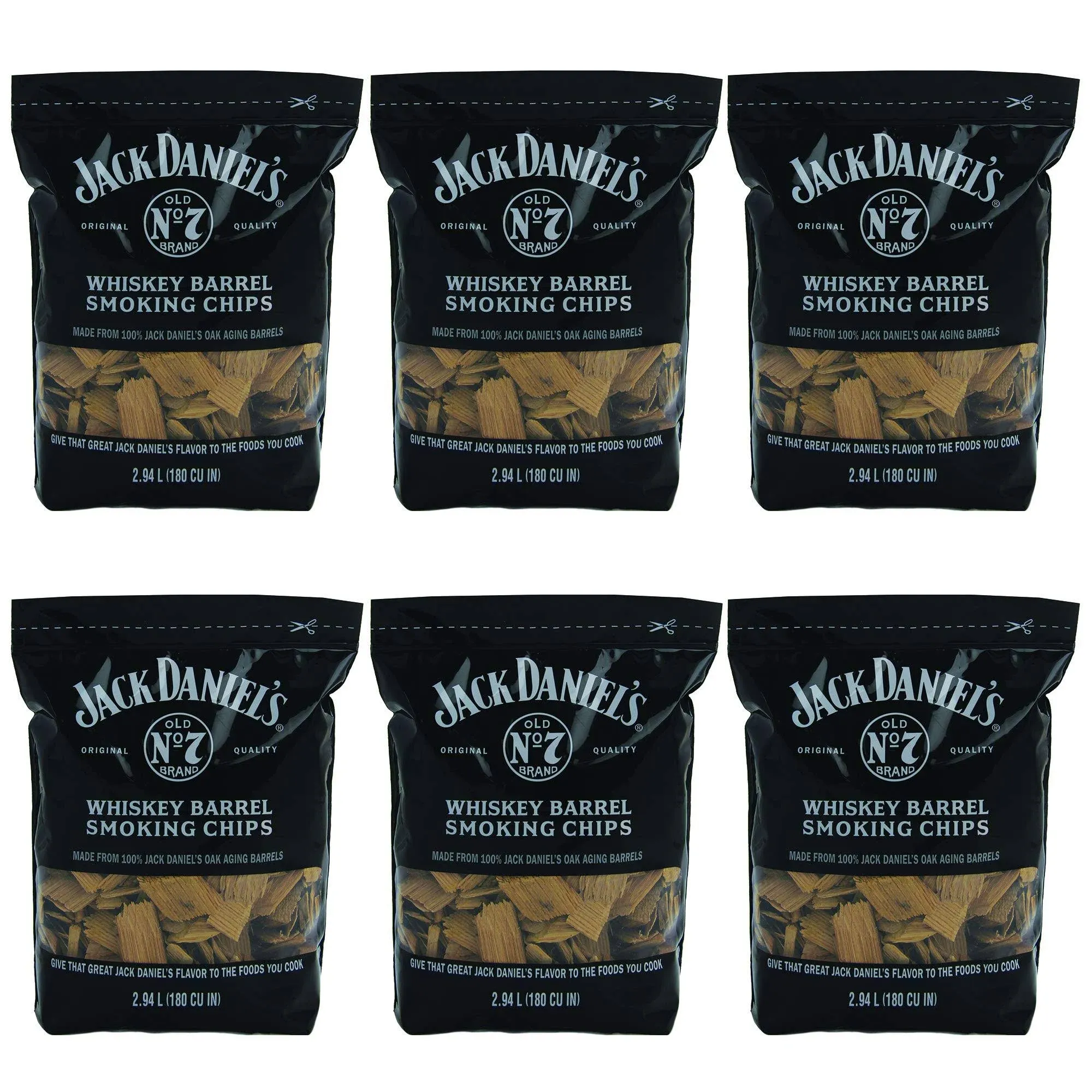 Jack Daniel's Tennessee Whiskey Barrel Smoking Oak Wood Chips for Charcoal, Gas ...