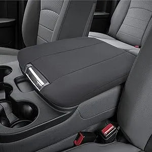 ISSYAUTO Center Console Cover Compatible with 2013-2018 Ram 1500 & 2013-2024 Ram 2500/3500/1500 Classic Model, Only for Jump Seat Console, Customized Armrest Cover Cozy Neoprene Console Cover