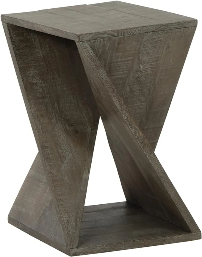 Signature Design by Ashley Zalemont Contemporary Architectural Designed Accent Table, Distressed Brown