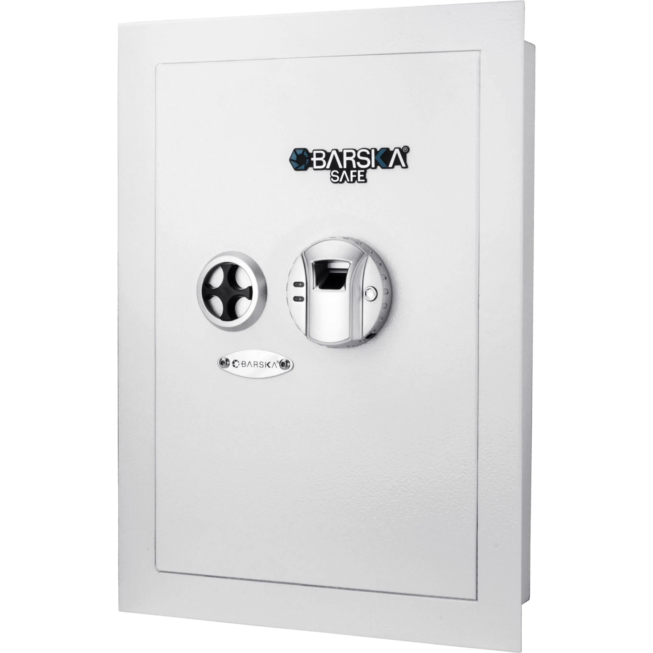 Barska Biometric Wall Safe, White