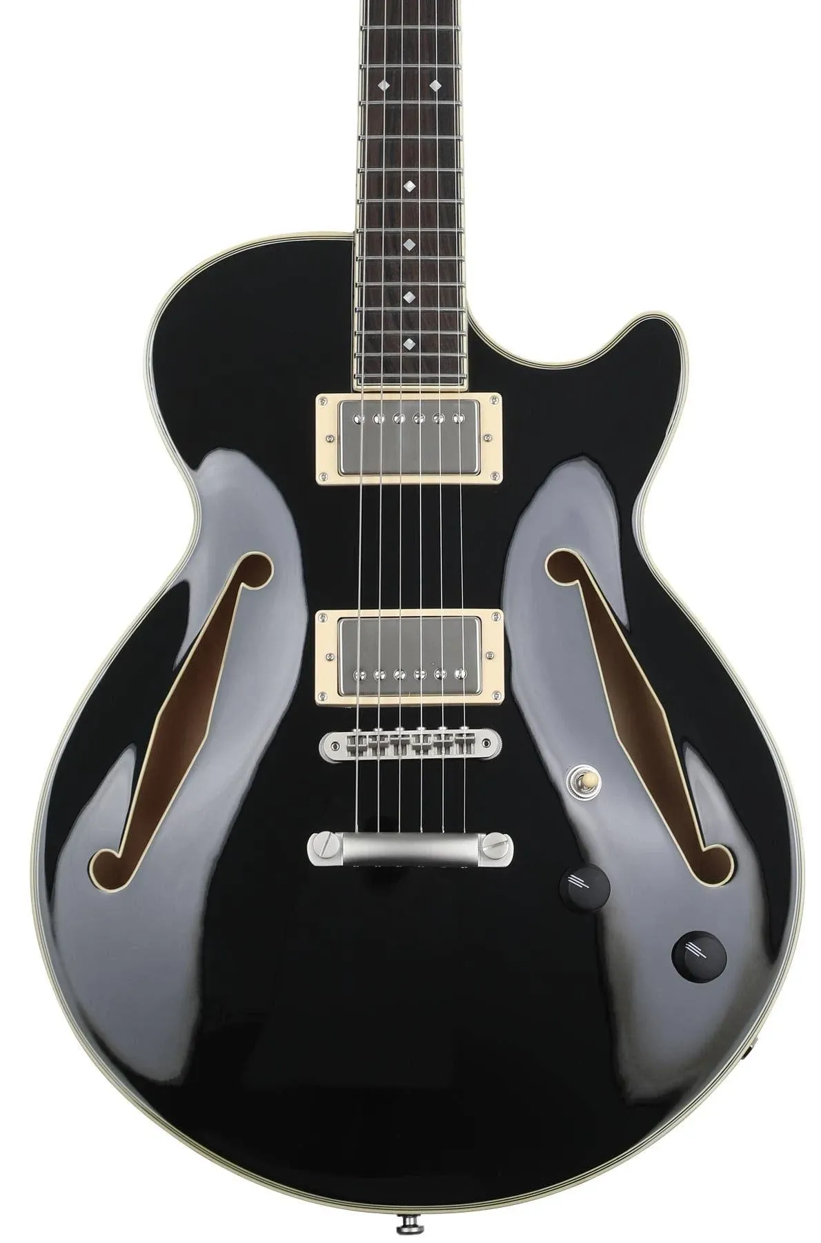 D'Angelico Excel SS Tour Semi-Hollowbody Electric Guitar - Black